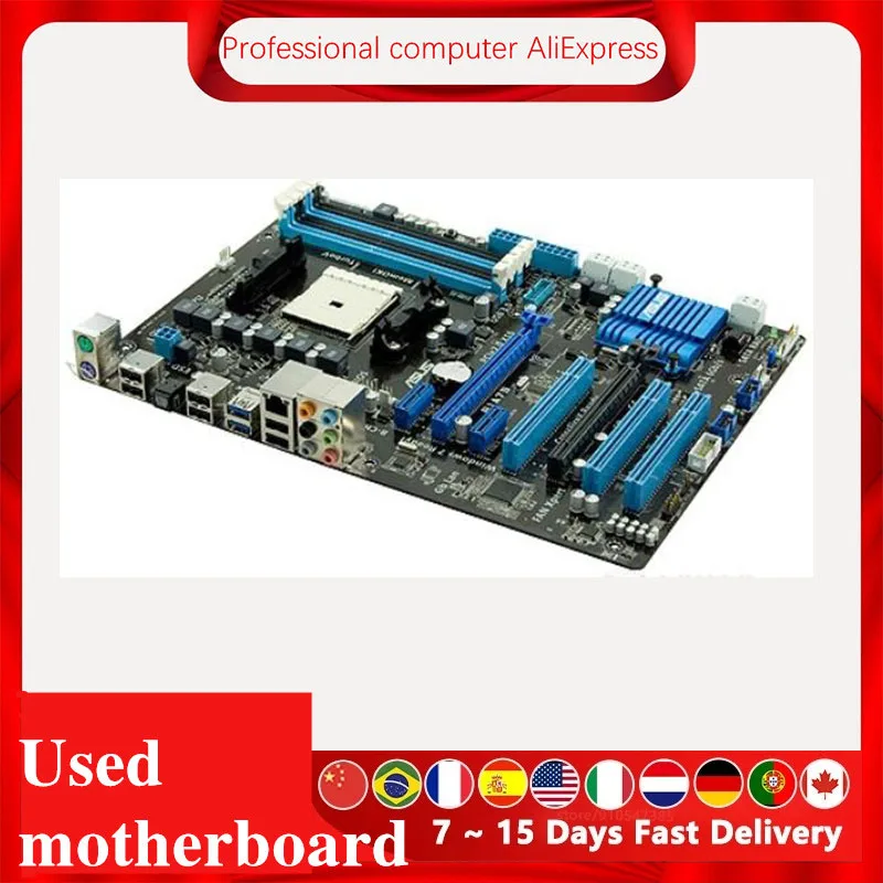 Материнская плата для ASUS F1A75 разъем FM1 DDR3 AMD A75 A75M оригинальная десктопная