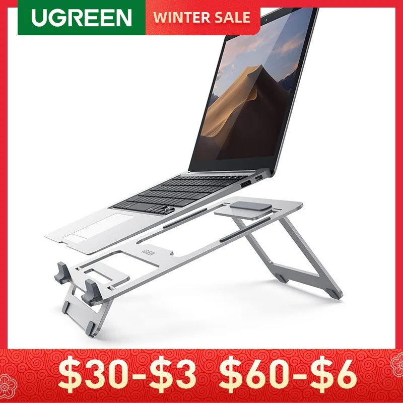 

UGREEN Laptop Stand Riser Aluminum Foldable Holder Stand for MacBook Pro Air, Dell XPS 15 Chromebook Adjustable Notebook Stand