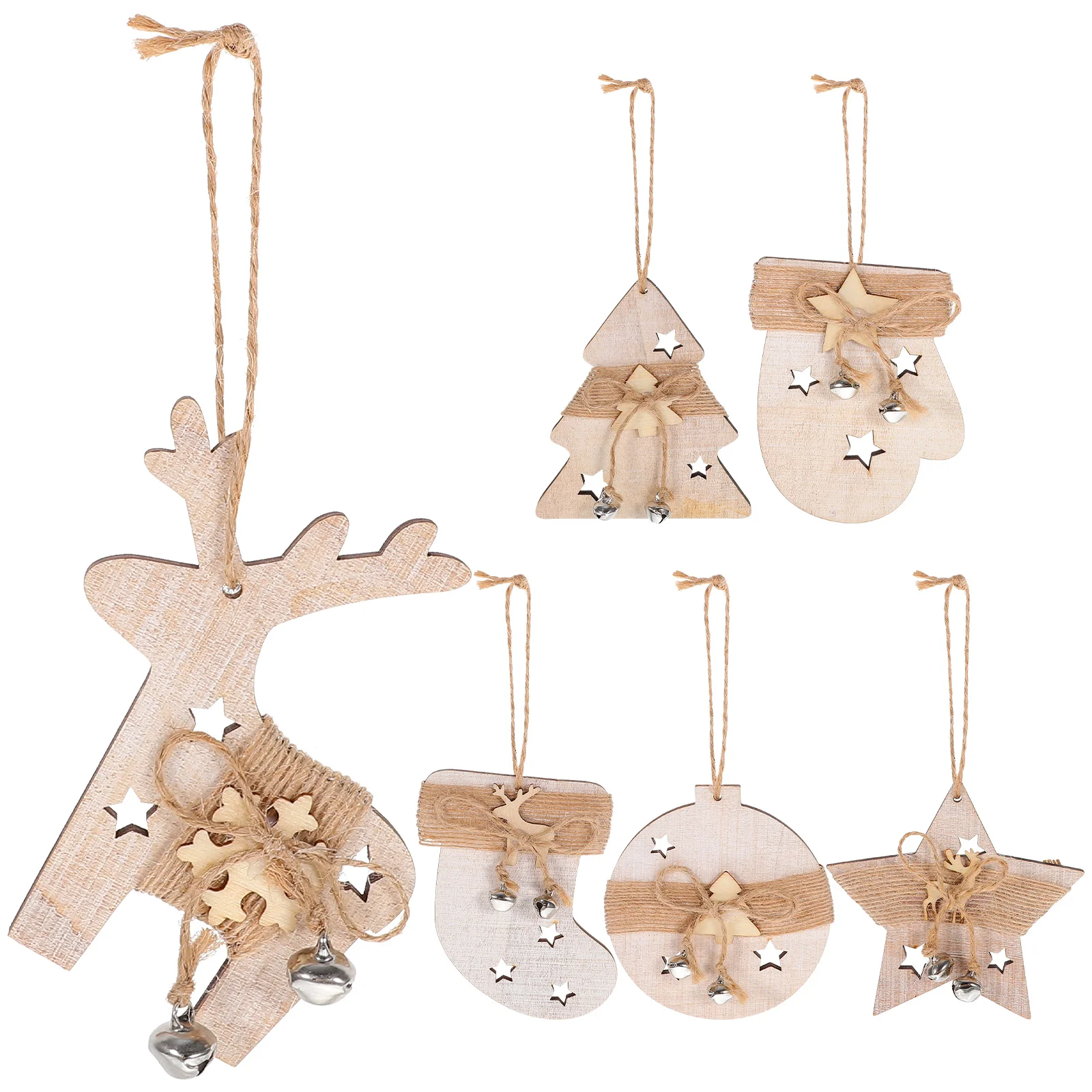 

6 Pcs Xmas Tree Decorations Christmas Supplies Sock Hanging Ornament Ornaments Pendant