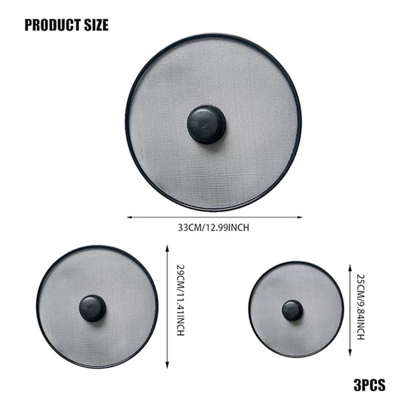 3 шт. экраны от брызг сковорода защита жира сетка маслостойкая крышка кастрюли