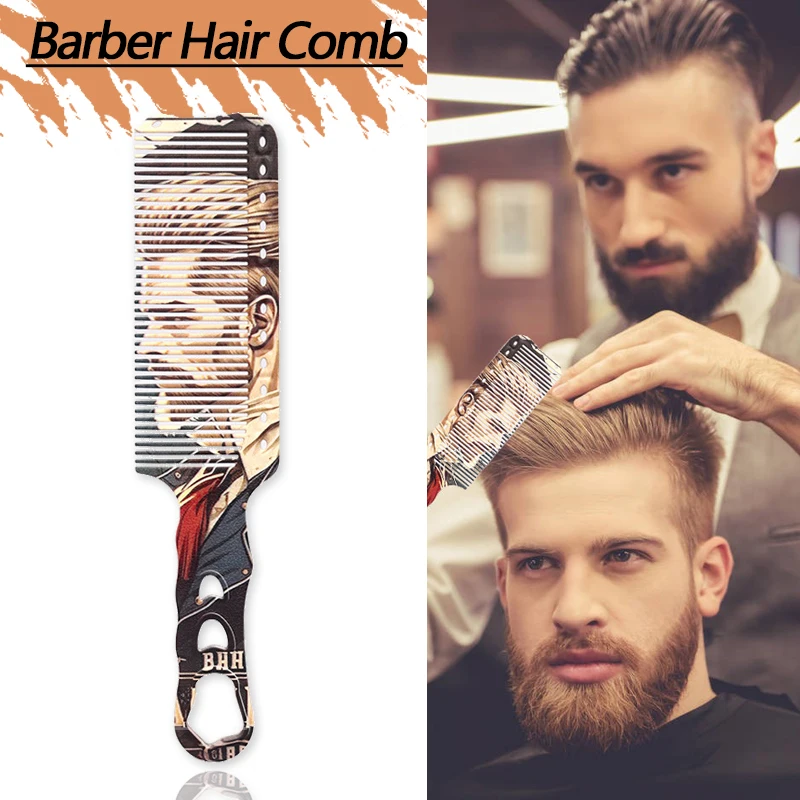 

1Pcs Professional Barber Cutting Hair Combs Salon Hairdressing Clippers Flat Comb