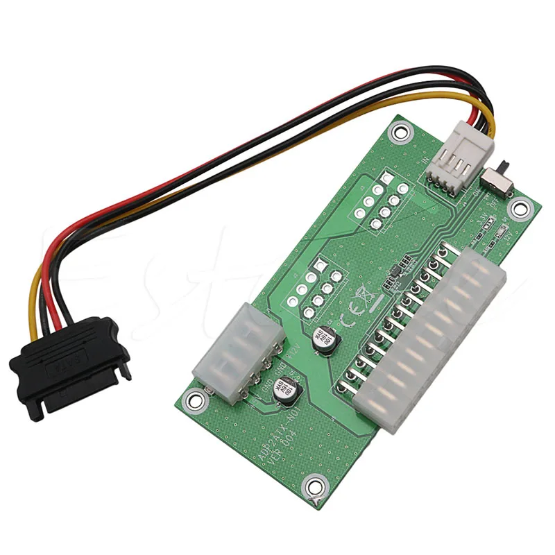 

Desktop ATX 24PIN Dual PSU Power Synchronizer Start Extender Cable Card Adapter Fit for Bitcoin Mining ETH BTC ADD2PSU
