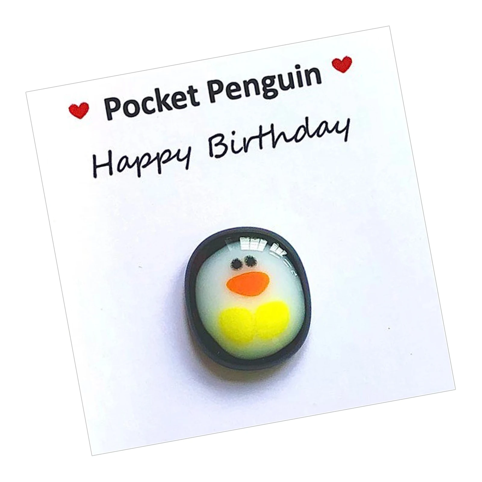 

Penguin Glass Souvenir Letter Box Glass Souvenir Cute Animal Keepsake Ornament With Message Card Thoughtful Birthday Gift