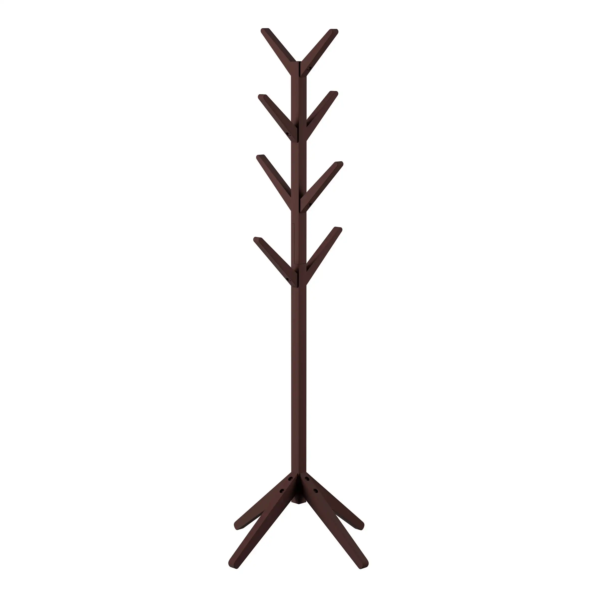 

Free Shipping Coat Rack-Modern Freestanding Wooden Coat Tree By