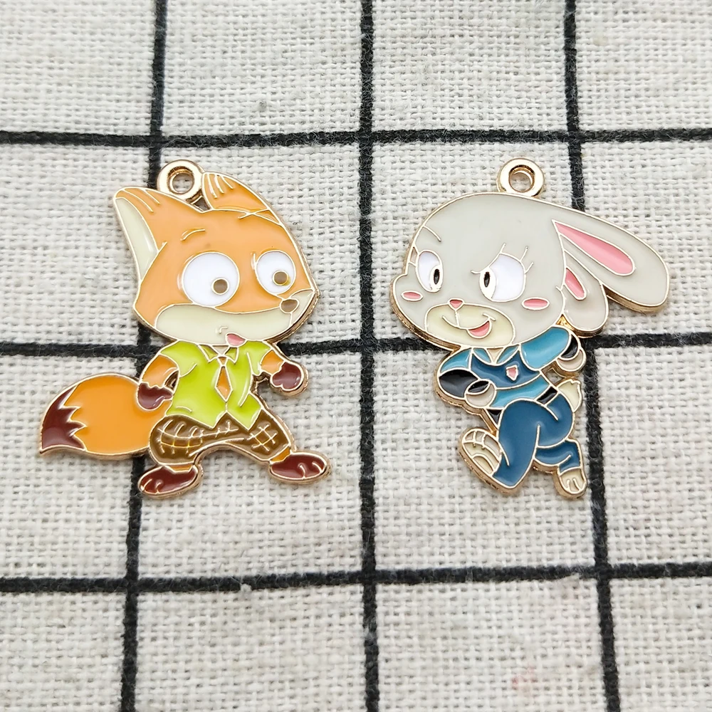 10 шт. аниме Шарм для изготовления ювелирных изделий из мультфильма Эмаль