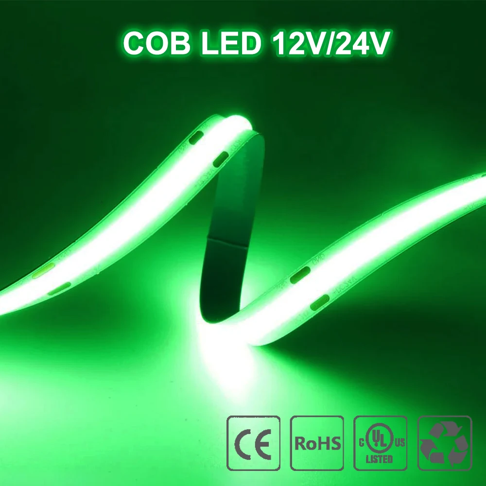 

LOAMLIN Светодиодная лента COB 8/10 мм 480/528 LED/м 3000/4000/6000К 12/24В