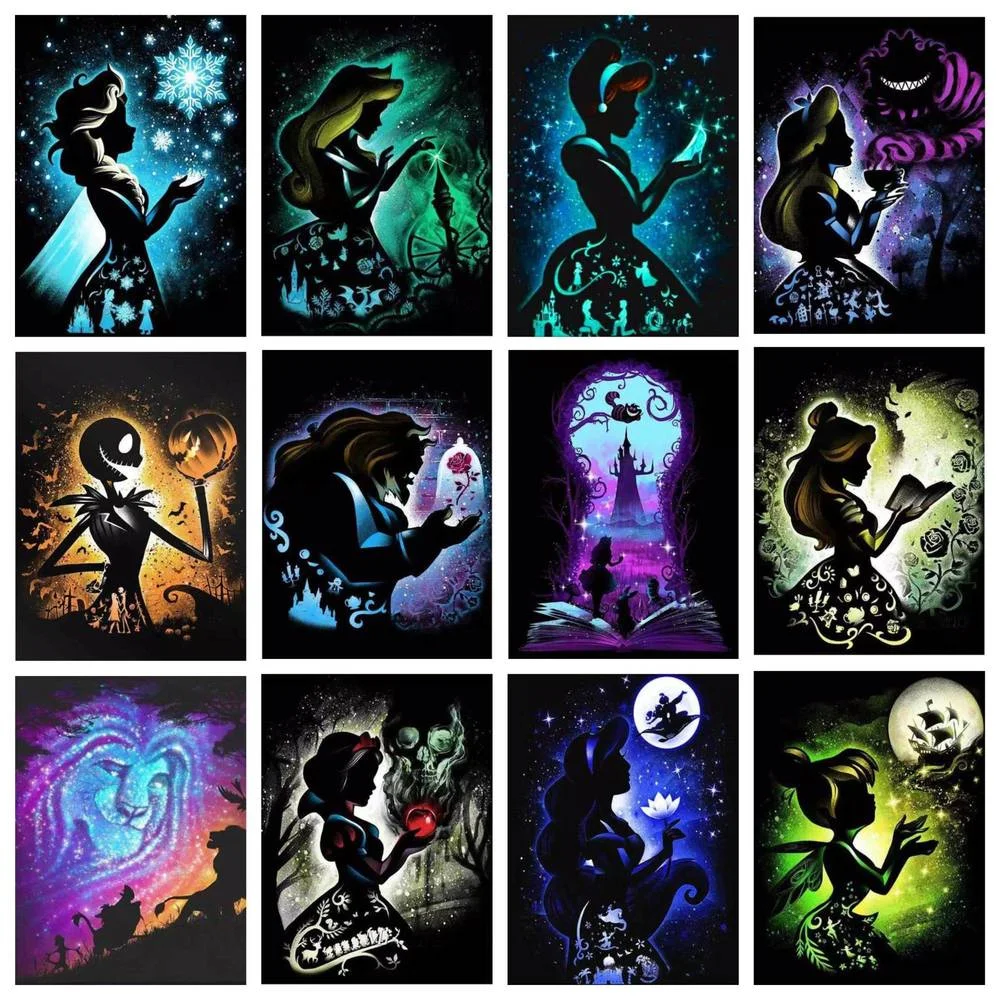 

Disney 5D DIY Diamond Painting Cartoon Character Gift Cross Stitch Set Hand Inlaid Gift Home Bedroom Wall Art Decoration