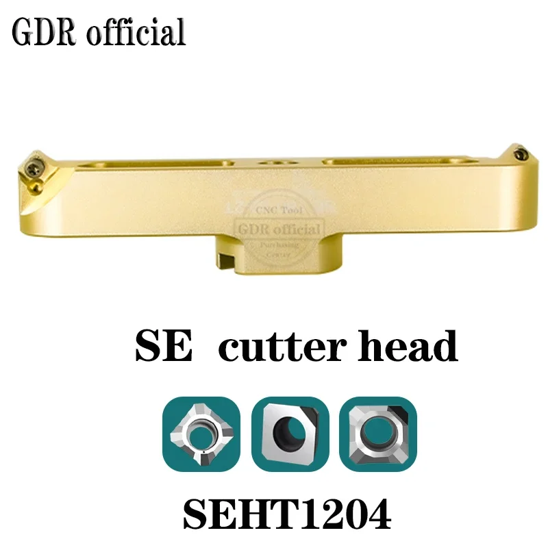 

VOGH AP16 SE12 Фрезы Инструменты 90 ° KM12 400R Прямоугольный двусторонний мостовой фрезерный станок из алюминиевого сплава, режущая головка