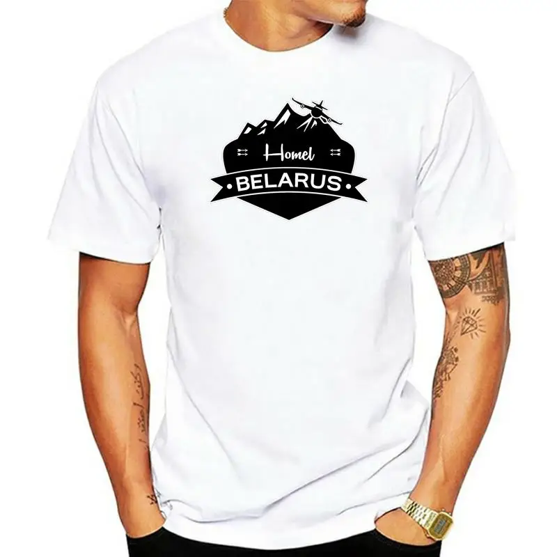 

Men's Homel Belarus t shirt Custom tee shirt Crew Neck Leisure Fit Breathable Summer Style Kawaii shirt