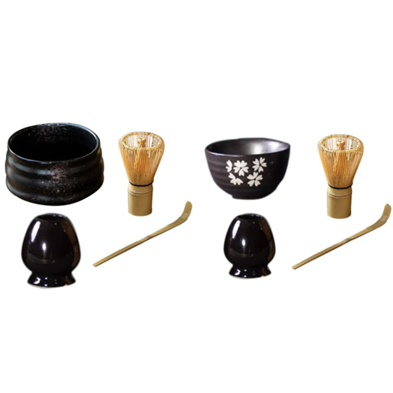

4 шт./компл. традиционный подарочный набор маття, Бамбуковая зеркальная церемония, искусственный держатель для венчиков, Японские чайные на...