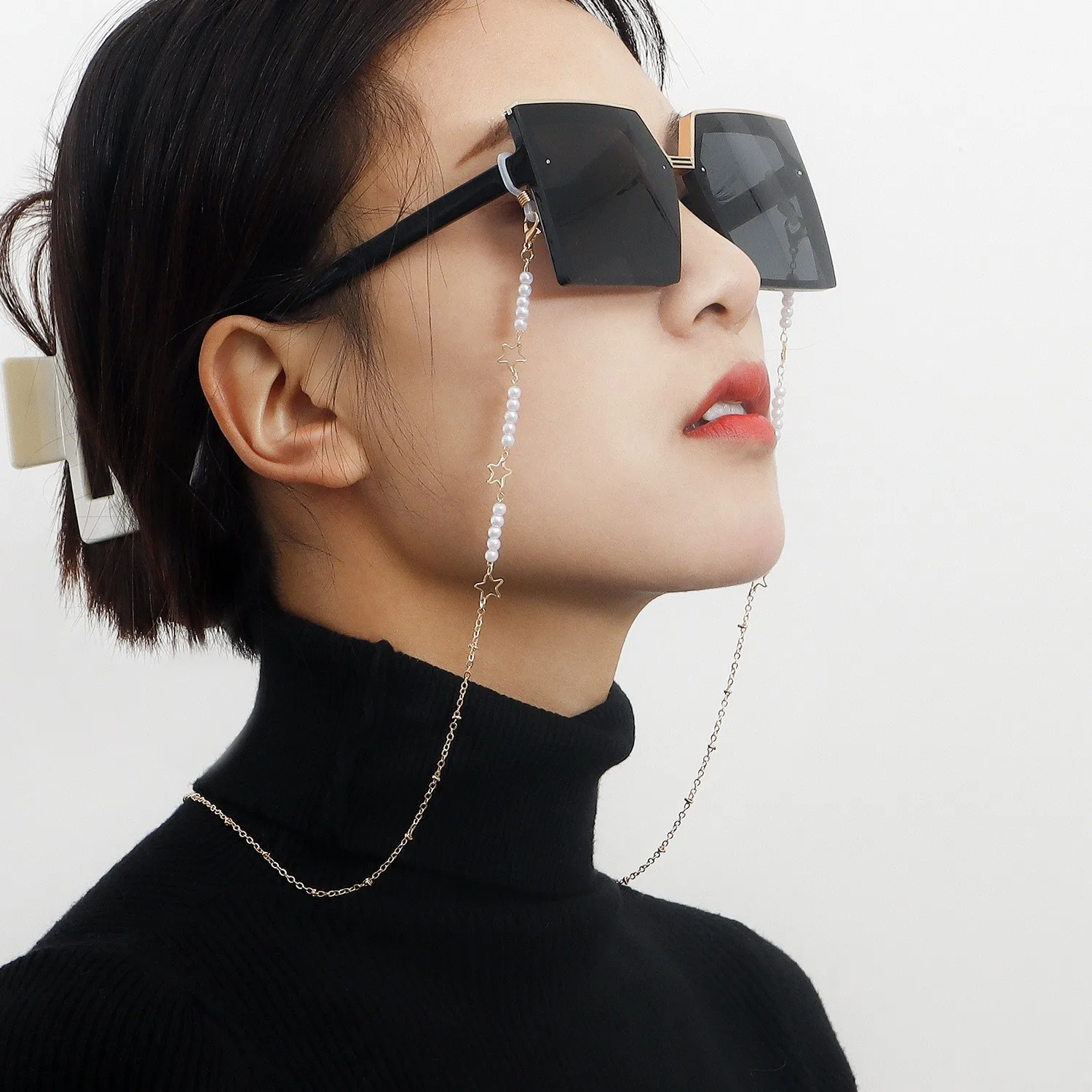 Женская модель с подвесной веревкой и цепочкой против потери модная женская