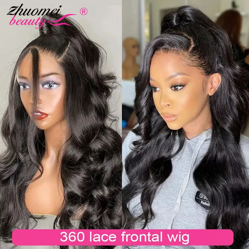 Body Wave 360 Lace Frontal Wig Human Hair Pre Plucked 13x4 HD Transparent Lace Frontal Human Hair Wigs For Women Brazilian Wigs