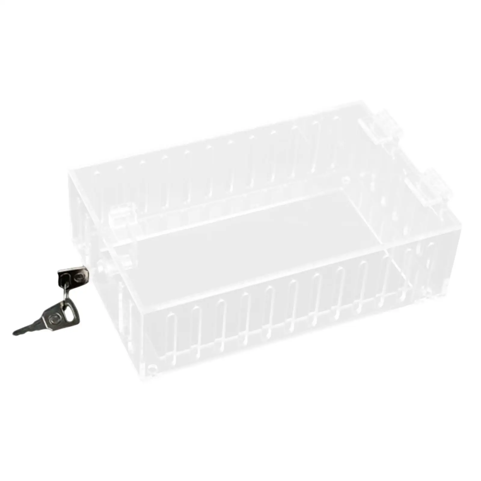 

A/C Thermostat Lock Box with Key Lockable Acrylic Clear 7" x 4.5" Thermostat Guard Thermostat Protector for Church Home Public