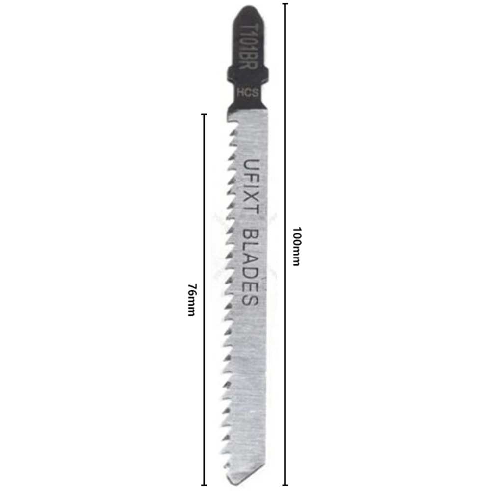 

5PCS/SET Jigaw Blades T101BR Down Cutting Laminates Veneers HCS High-Carbon Steel T Shank Saw Blades Woodworking Cutting Tool