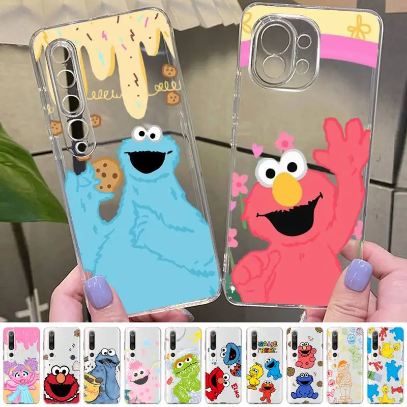

Sesame street Phone Case for Samsung A51 A52 A71 A12 for Redmi 7 9 9A for Huawei Honor8X 10i Clear Case