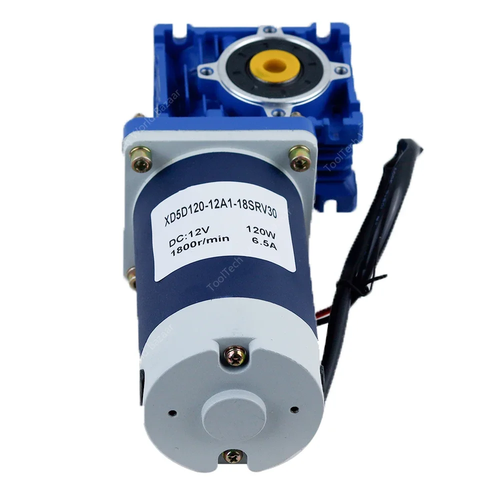 12 В 24 60 Вт NMRV40 Червячный мотор-редуктор постоянного тока с одним выходом RV40