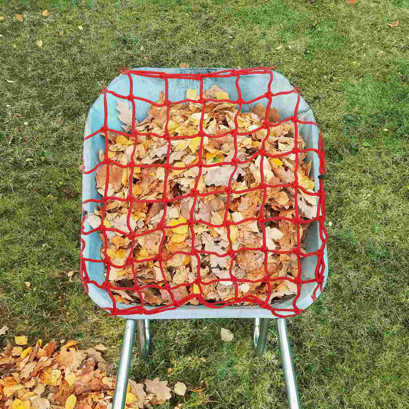 

Woven Cargo Net Camping Trolley Luggage Cover Garden Cart Camper Storage Holding Nylon