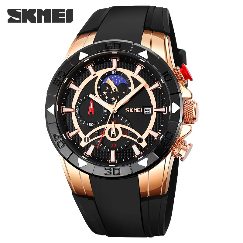 

Luxury Brand Men's Quartz Watch Stopwatch Calendar Quartz Movement Wristwatch 30M Waterproof Sport Men's Watches SKMEI Hour
