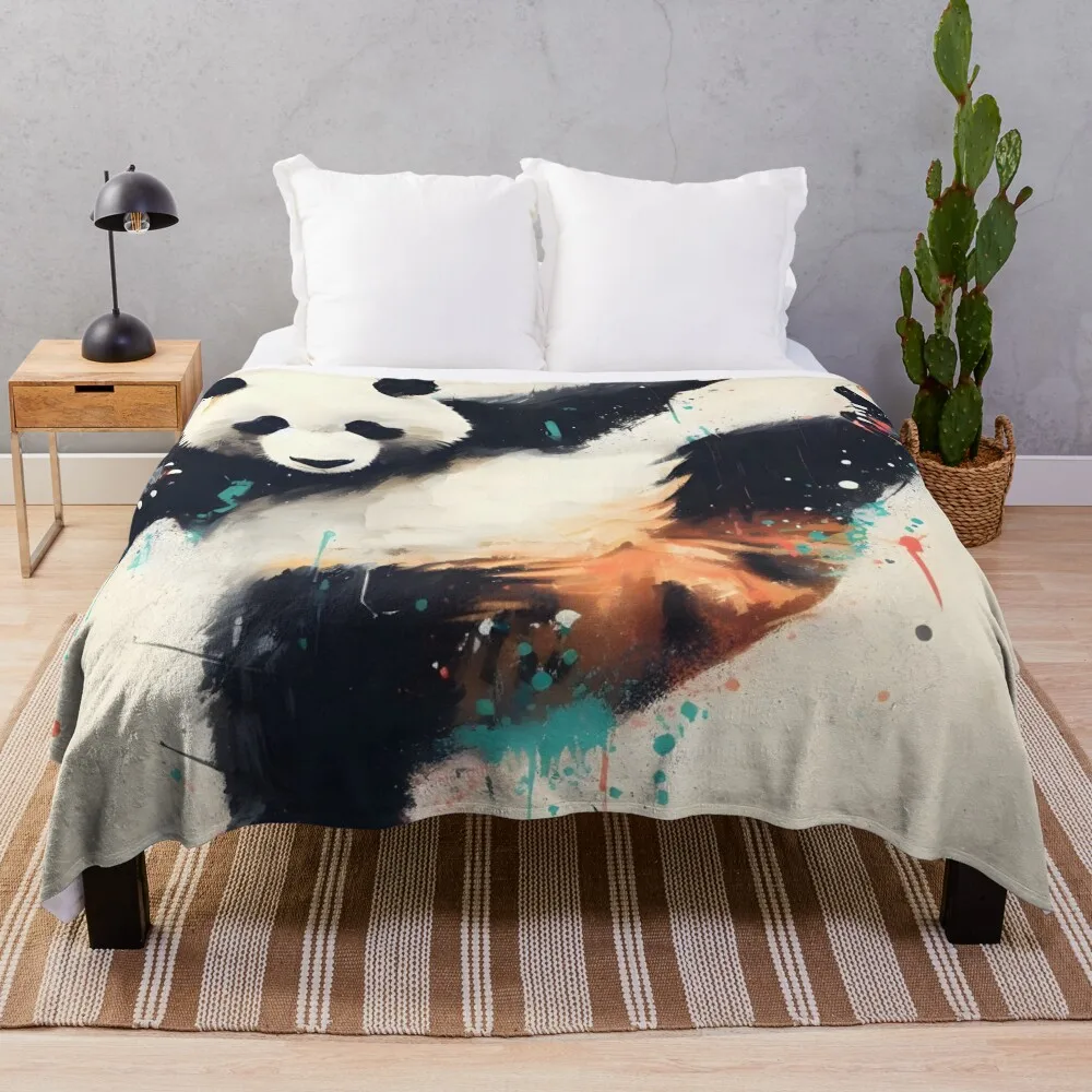 breakdance panda (00004) Плед Мягкие кровати Тяжелые одеяла