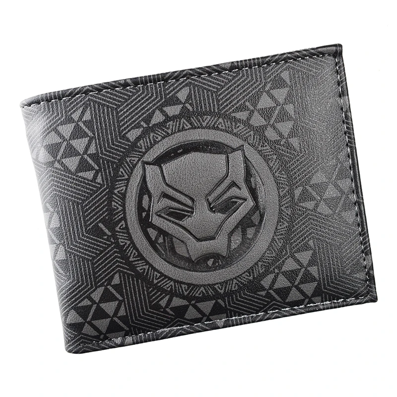 MINISO комиксы Marvel черный кошелек Пантеры высокое качество мужской