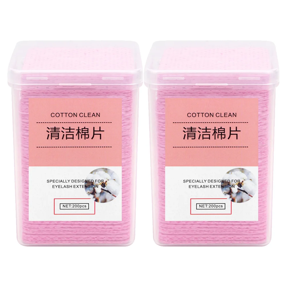 

400Pcs Grafting Eyelash Glue Wipers Glue Bottle Cleaning Pads for Salon )