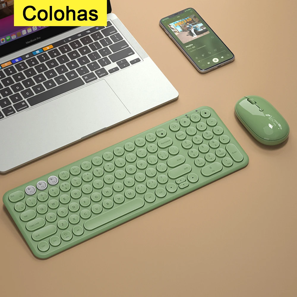 

Wireless Bluetooth-compatible Gaming Keyboard Mouse Set For Macbook IPad Computer Wireless Keyboard Wireless Gamer Accessories