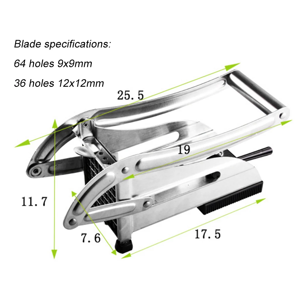 Ручной измельчитель картофеля из нержавеющей стали картофельных чипсов для мяса