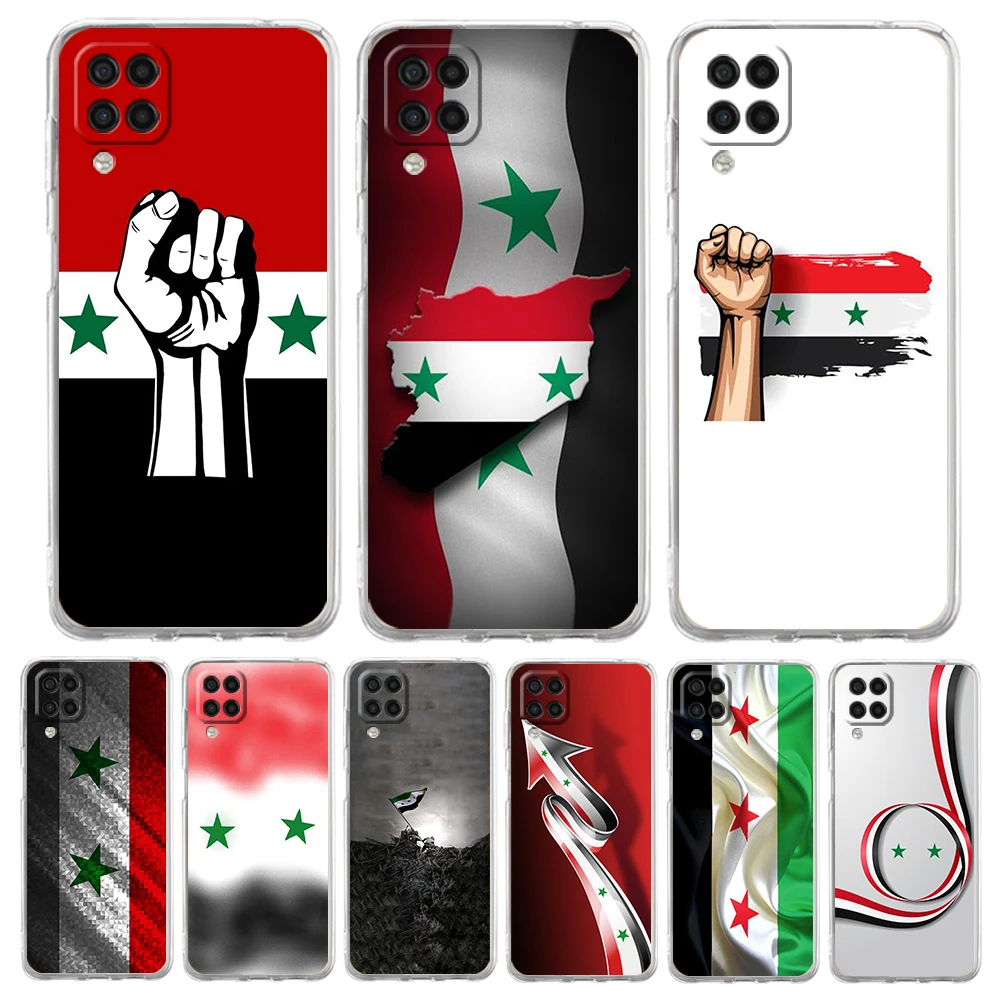 

Syrian Syria Flag Case for Samsung Galaxy A13 A22 A32 A52 A72 A51 A71 A11 A31 A41 M31 A01 A21S 5G Transparent Silicone Shell Bag