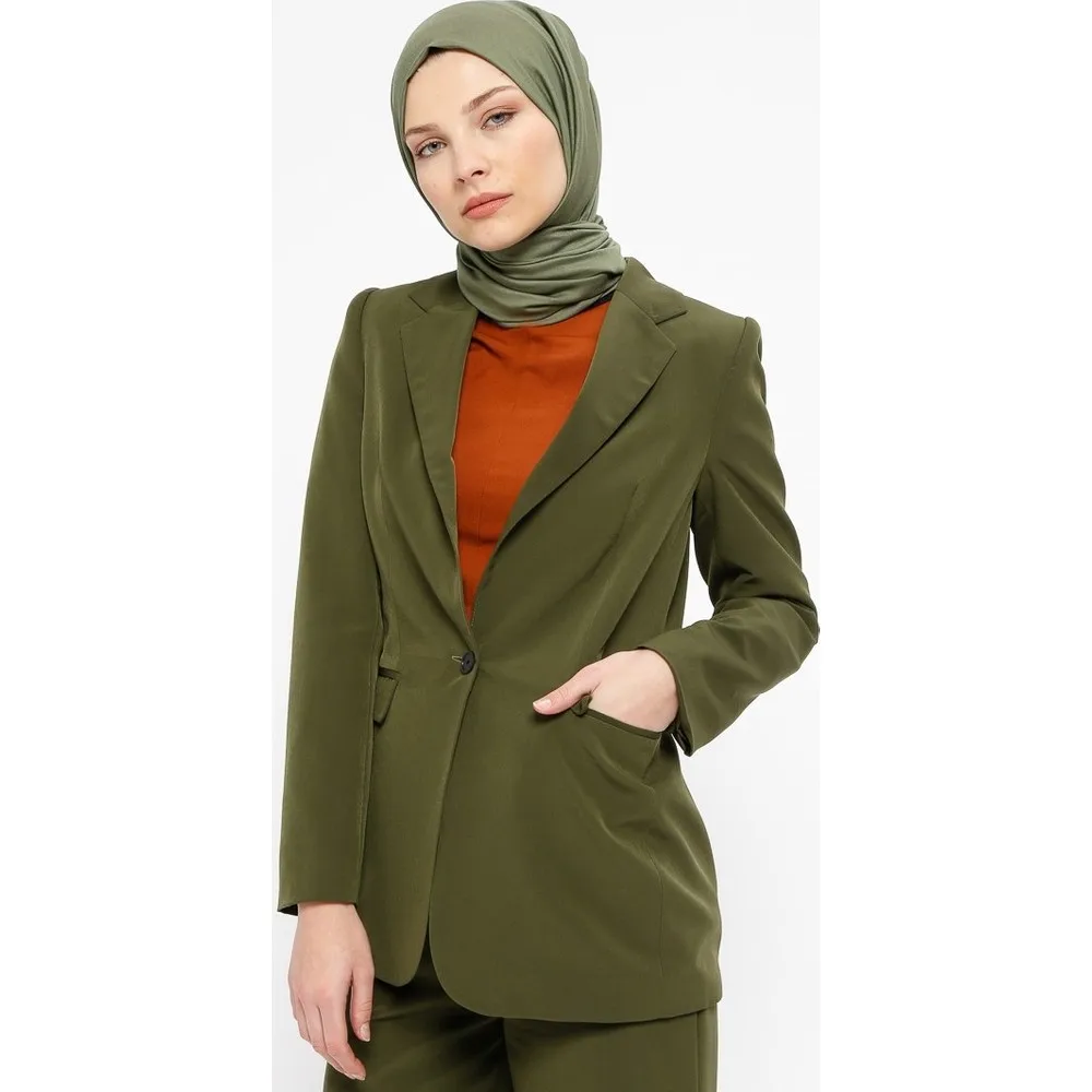 

Однобортное пальто Dorlie цвета хаки