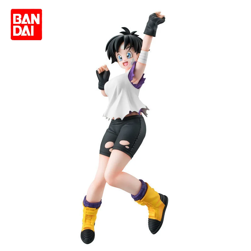 

Bandai Dragon Ball Аниме периферийная Модель персонажа «рука-я-вниз» Videl настольные украшения детские игрушки Высота 19 см