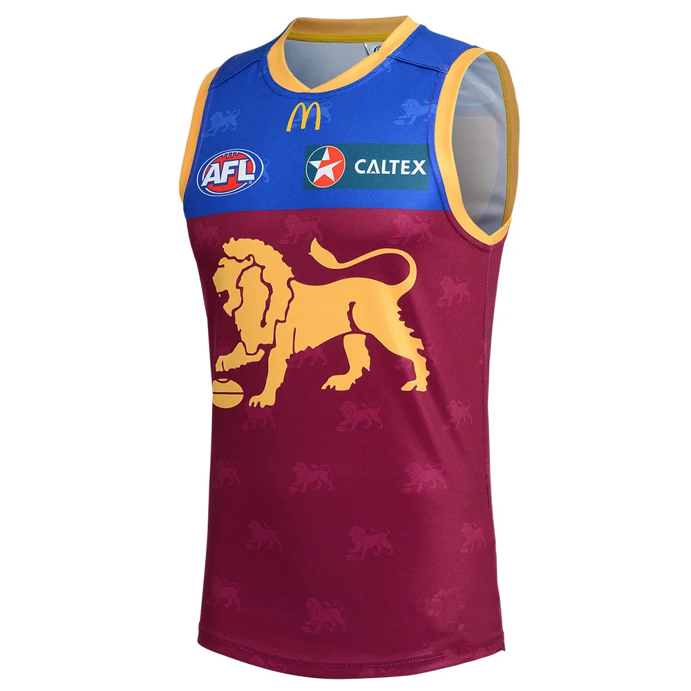 

2023 BRISBANE LIONS HOME GUERNSEY JERSEY 2023/2024 Brisbane Lions Guernsey Home/Away/Indigneous Rugby Jersey size S--3XL