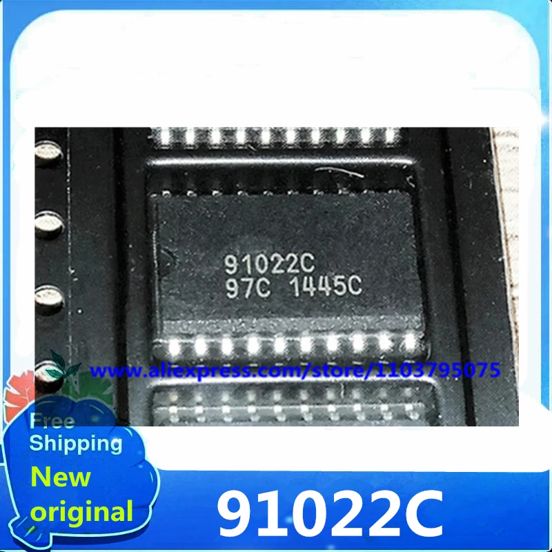 

2 шт./лот, 100% новый чип драйвера 91022C SOP-20, чип автомобильной компьютерной платы, микросхема ключа