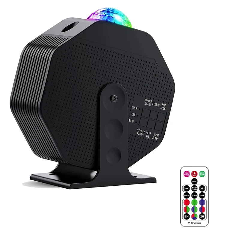 

Проектор ночного освещения Star, проектор Galaxy Star, музыкальный проигрыватель с Bluetooth и дистанционным управлением, меняющий цвет