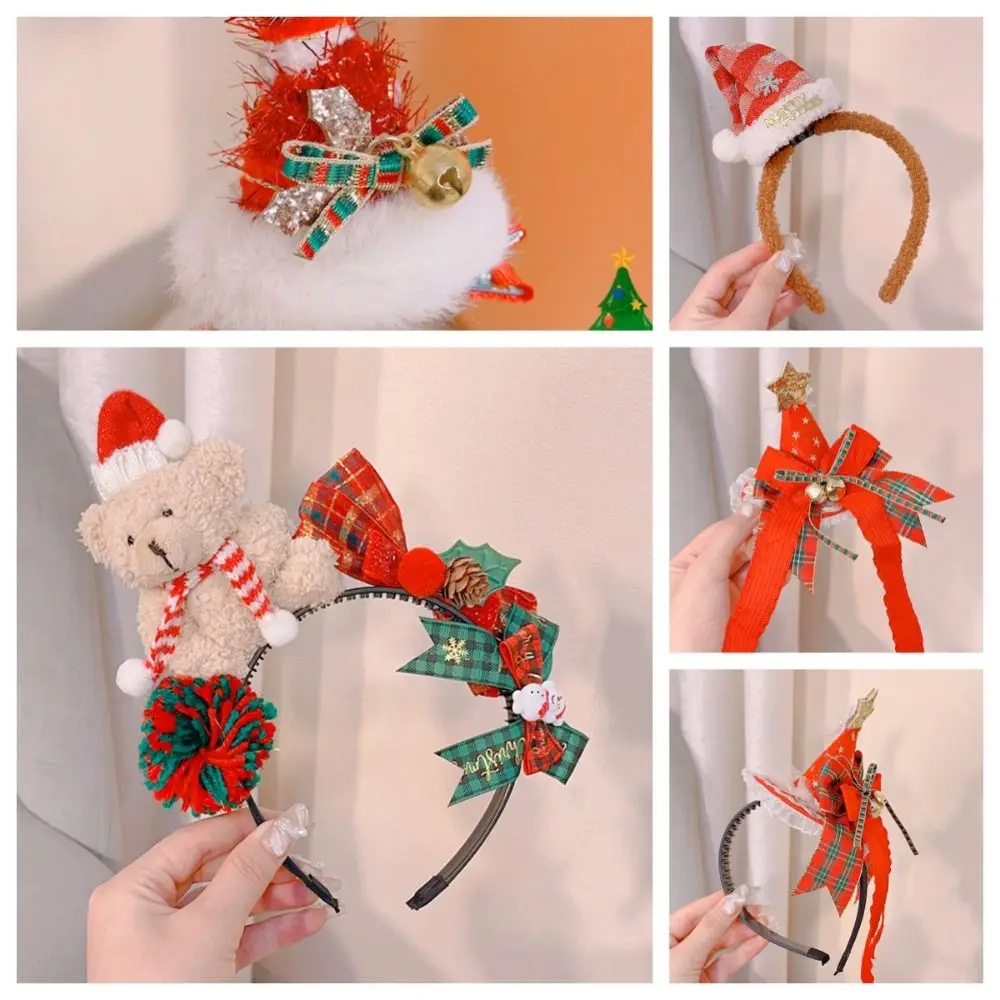 Милые аксессуары для волос Рождественская повязка на голову Рождество