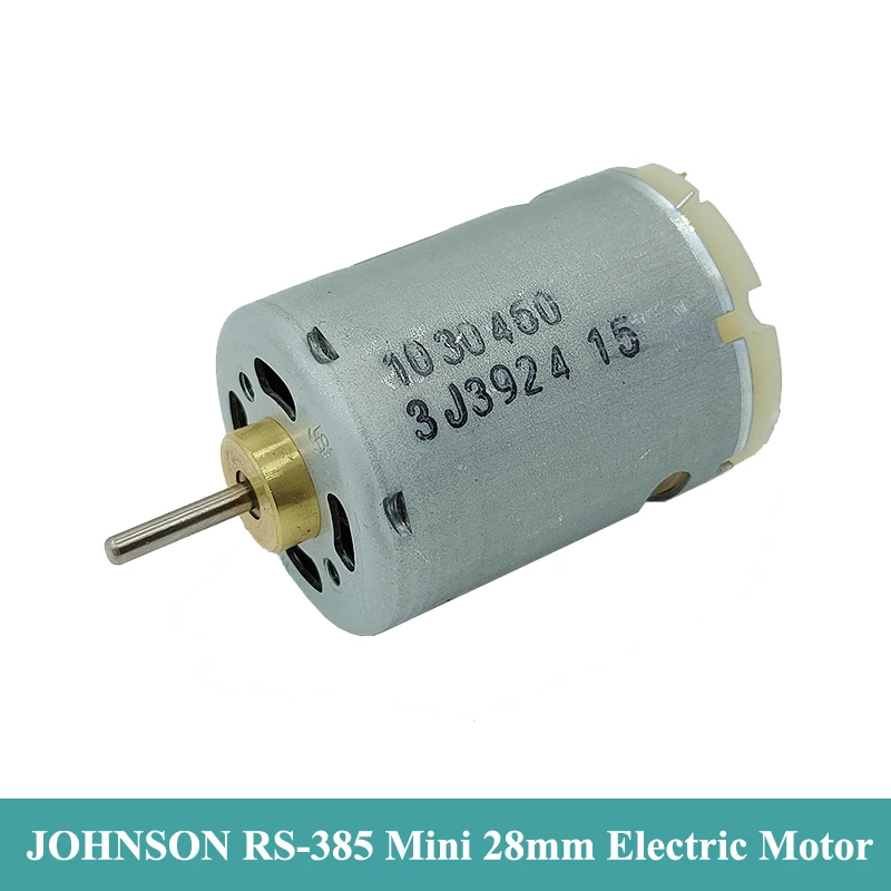 Высокоскоростная Угольная щетка JOHNSON 1030460, двигатель постоянного тока 12 В, 18 В, 24 В, 21800 об/мин, миниатюрный Электрический двигатель 28 мм, фен для волос «сделай сам», тепловая пушка
