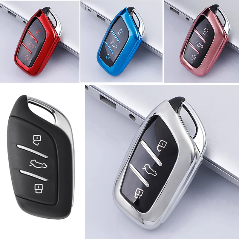 Car Smart Key Cover Case for Roewe RX5 i6 i5 RX3 RX8 ERX5 for MG ZS EV MG6 EZS HS EHS 2019 2020 Bag Holder Shell Accessories