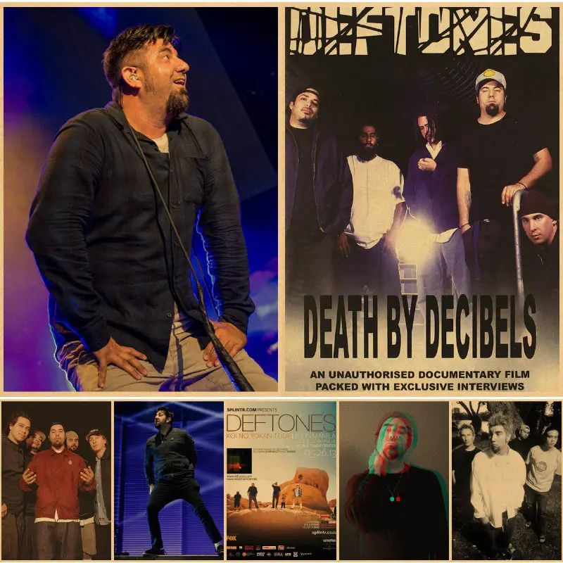 Плакаты Singer Deftones из крафт-бумаги ретро винтажный Декор для комнаты бара кафе