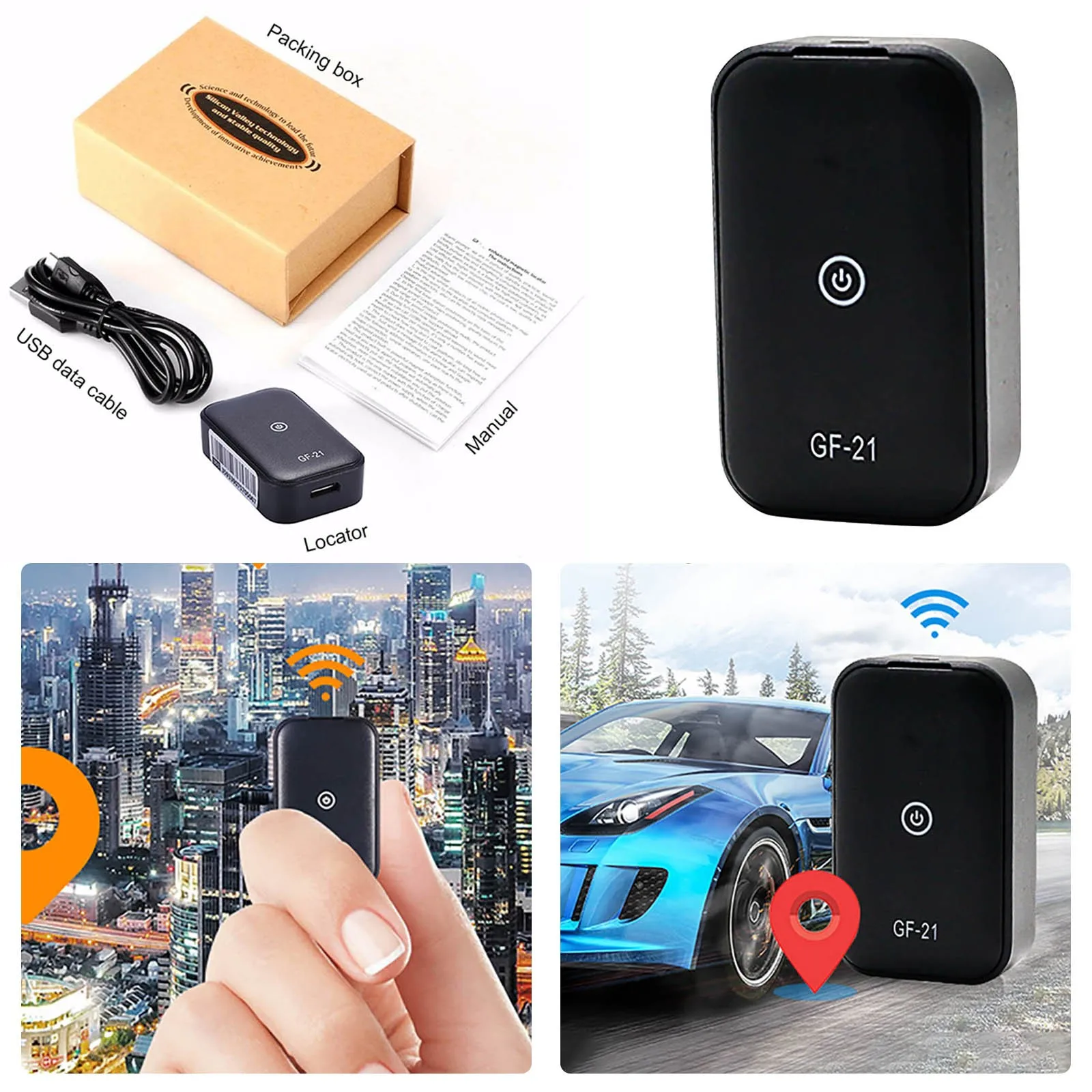 

GF-21 Mini GPS T-racker устройство записи звука с голосовой активацией WiFi/GSM