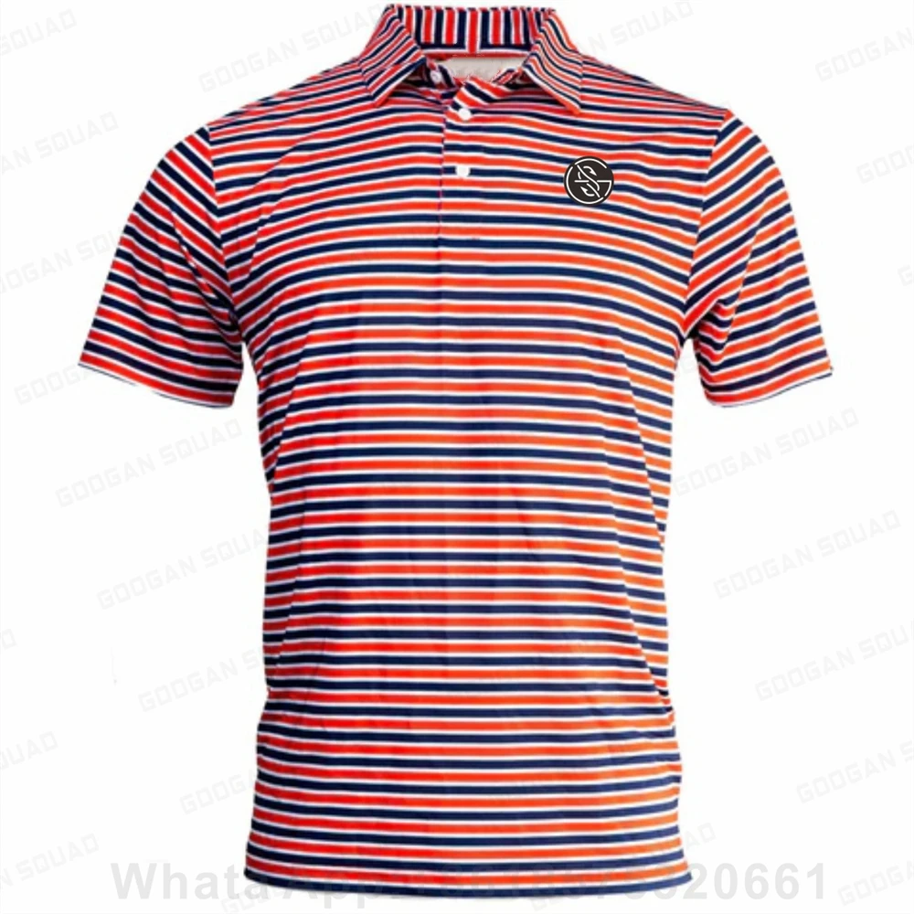 Summer Golf Shirt Men Fashion Casual Short Sleeve Polo Shirt Quick Drying Tshirt Multi-function Classic Golf Polo Sport Clothing