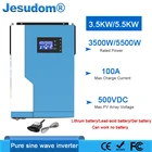 3500 Вт 5500 Вт Солнечный Инвертор 24 в 48 в 220 А MPPT солнечный гибридный инвертор кВт в сетчатый Гибридный инвертор немодулированный синусоидальный инвертор