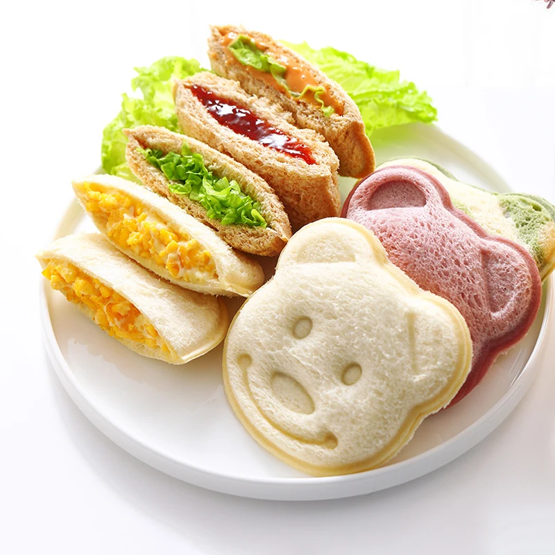 Рельефное устройство в форме маленького медведя для выпечки хлеба форма