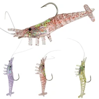3pcs soft plastic shrimp jig head hook 10g8 5cm fishing lures sea fishing great lures for beach artificial bait fishing tackle
