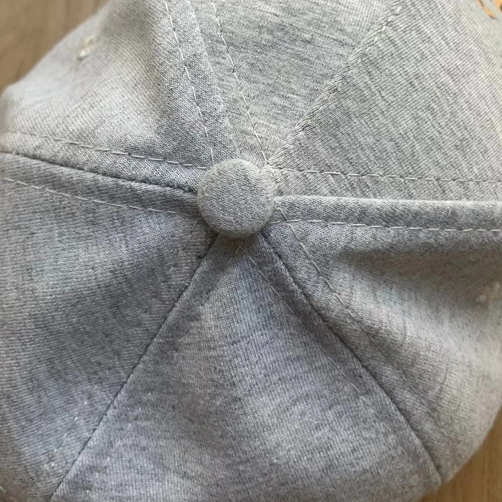 Детская бейсболка От 6 до 10 лет для мальчиков 100% хлопок однотонная серая геймеров