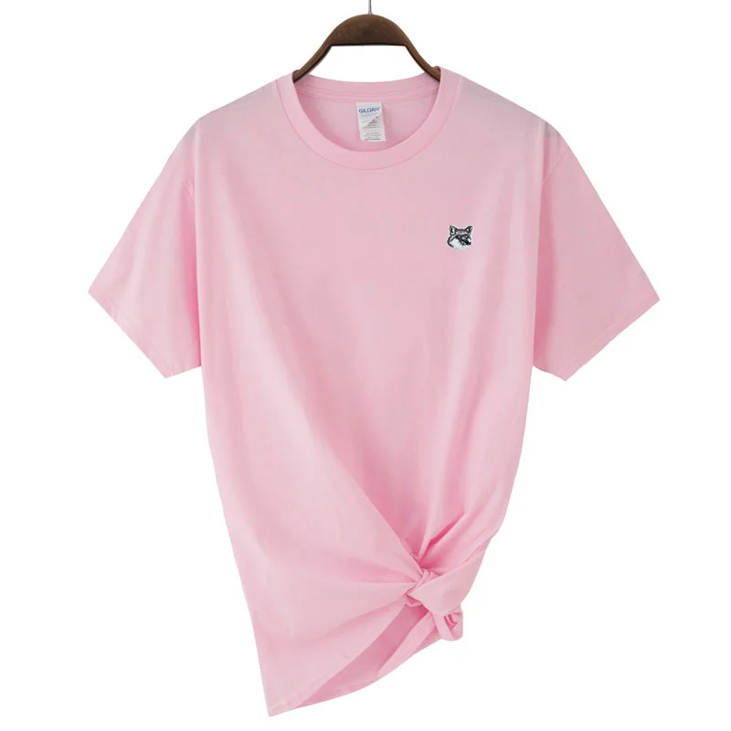 

Летняя трендовая Модная брендовая Классическая футболка Maison Fox с вышивкой для женщин, высококачественные хлопковые повседневные топы, футб...