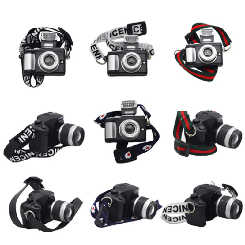 

1 шт. 1:6 миниатюрная имитация камеры подарок ребенку на день рождения мини кукольный домик аксессуары кукольный домик украшение бесплатная ...