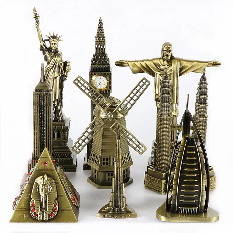 

Architecture Figurine Home Office Desktop Decor Triumphal Arch Miniatures Landmark Building Souvenir Statue Ornaments