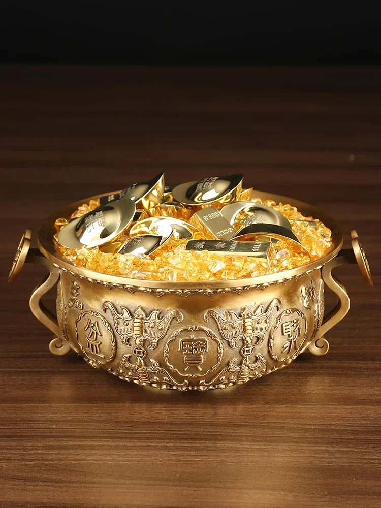 Статуэтки из чистой меди однотонное украшение коргуфона в китайском стиле для