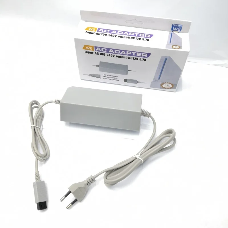 

AC Power Adapter Charging Cable Charger EU US Plug Suitable for Nintendo Wii U Console Power Adapter Cable Game Charger