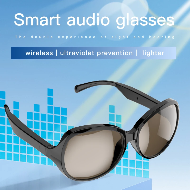 

F07 Smart Glasses Wireless Bluetooth 5.3 Sunglasses Outdoor Sport Stereo Hands-Free Calling Music Anti-Blue Eyeglasses Headset