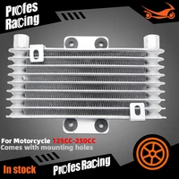 motorcycle 125ml cooling radiators aluminum oil cooler radiator for 125cc 250cc dirt bike atv oil engine with mounting holes